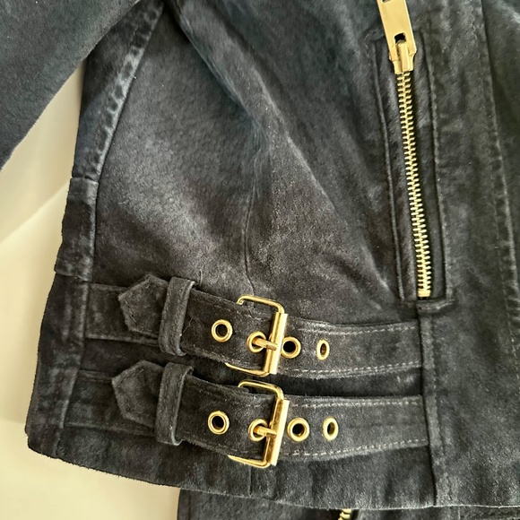 Mango - Blue Suede Jacket - Picture 8 of 13